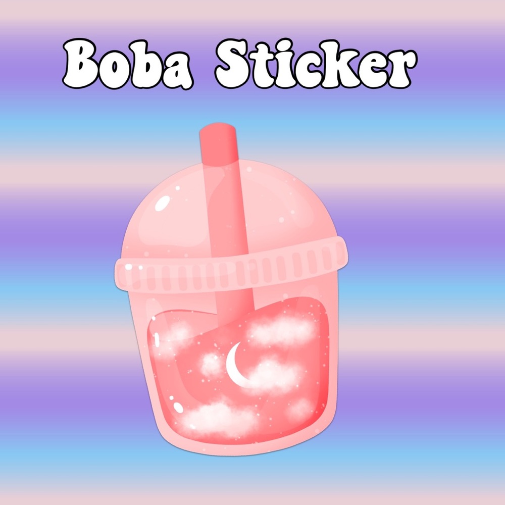 - 5/$5 Kawaii Sticker Boba
